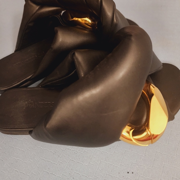 JW ANDERSON Black Chain Twist Sandals - Picture 2 of 6